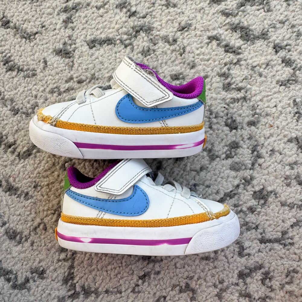 Nike Court Legacy Lift TD 'White Multi-Color' Sneakers 4C